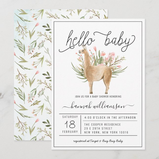 Spring Woodland | Baby Shower Invitation (Front/Back)