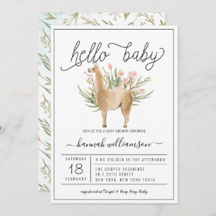Spring Woodland   Baby Shower Invitation