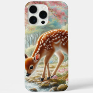 Spring woods with duck and fawn/deer iPhone 16 pro max case