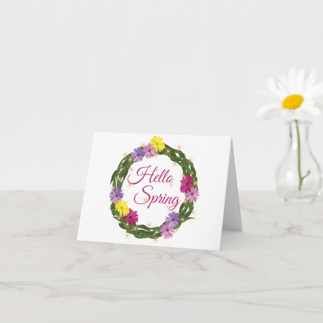 Spring Wreath Card (Small Plant)