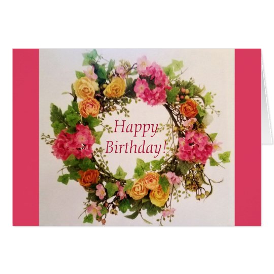 SPRING WREATH CARD