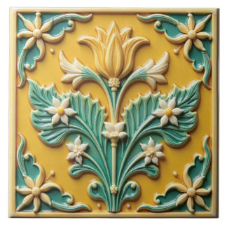 Spring Yellow Bloom Tile
