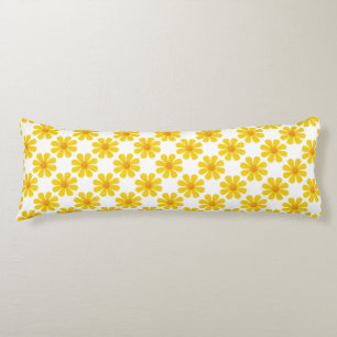 Spring yellow flowers for home decor body cushion
