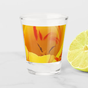 Spring Yellow Tulip Shot Glass