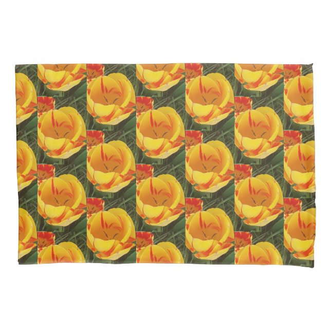 Spring Yellow Tulips Pillowcase (Front)