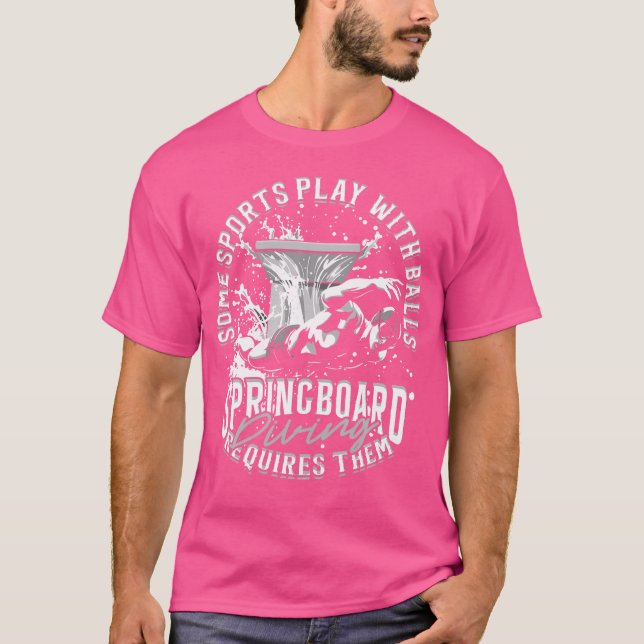Springboard Diving Freediving T-Shirt (Front)