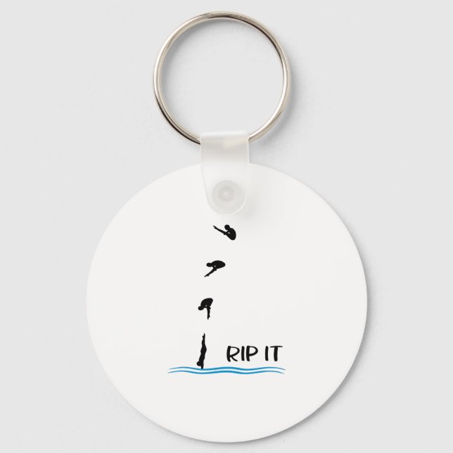 Springboard Diving Key Ring (Front)