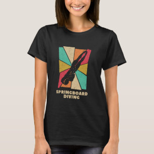 Springboard Diving Platform Diver Silhouette T-Shirt