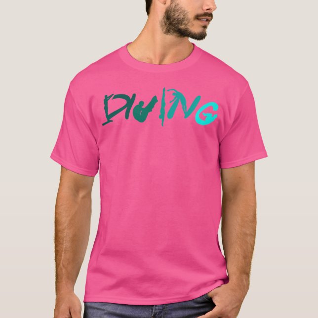 Springboard Diving Platform High Diving T-Shirt (Front)