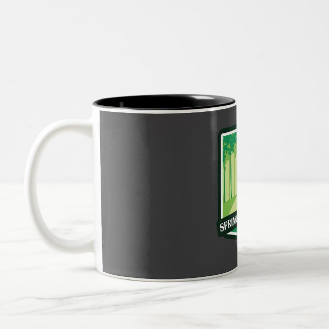 Springboard Trail - Monroe, Oregon  Two-Tone Coffee Mug (Left)