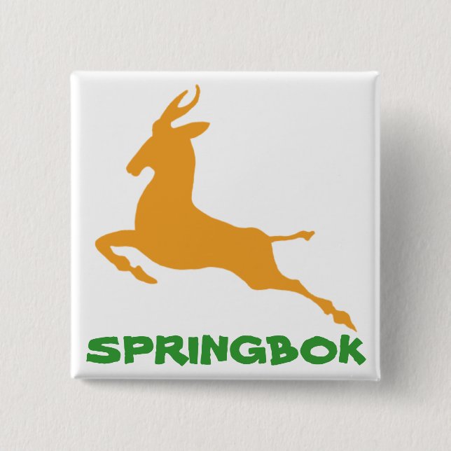 Springbok 15 Cm Square Badge (Front)