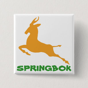 Springbok 15 Cm Square Badge