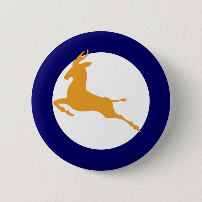 Springbok 6 Cm Round Badge (Front)