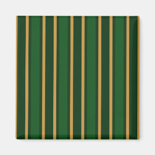 Springbok green and gold candy stripes magnet