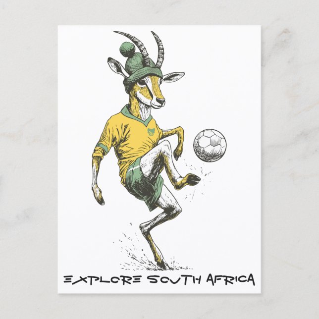 Springbok Star Striker Postcard (Front)