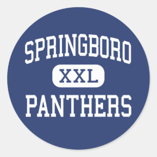 Springboro - Panthers - High - Springboro Ohio Classic Round Sticker