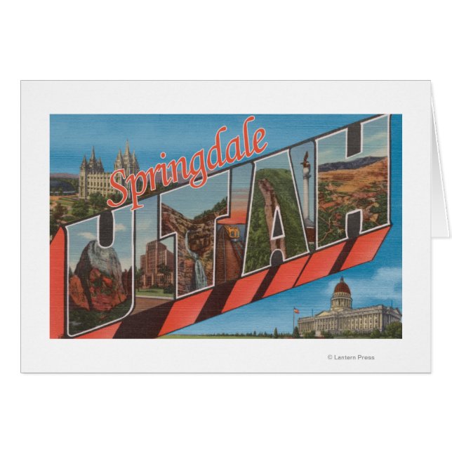 Springdale, Utah - Large Letter Scenes (Front Horizontal)