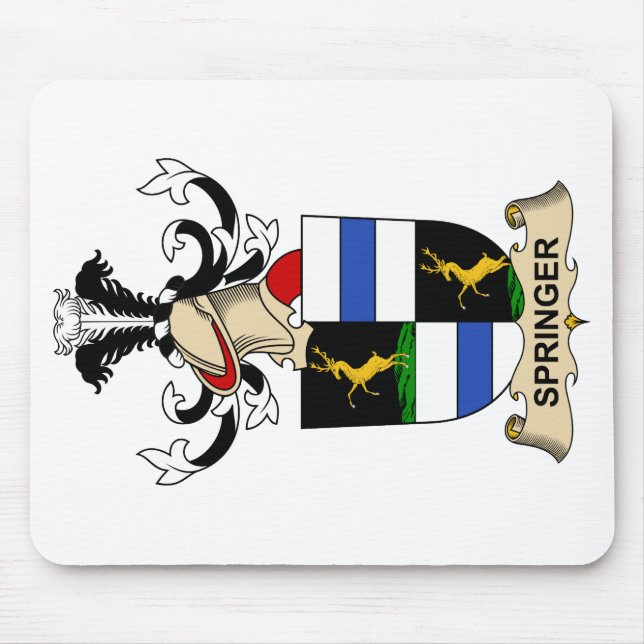 Springer Family Crest Mouse Mat (Front)