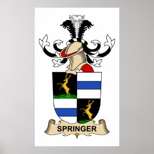 Springer Family Crest Poster