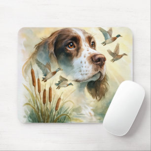 Springer Spaniel and Mallard Duck Double Exposure Mouse Mat
