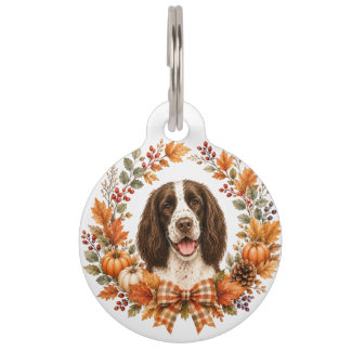 Springer Spaniel Autumn Pet Tag