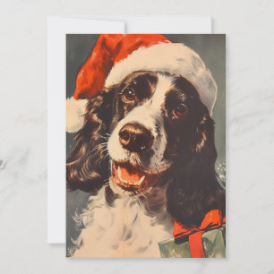 Springer Spaniel Christmas Holiday Card