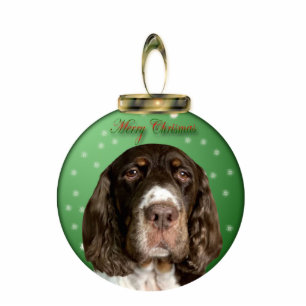 Springer Spaniel Christmas Ornament Photo Sculpture Decoration
