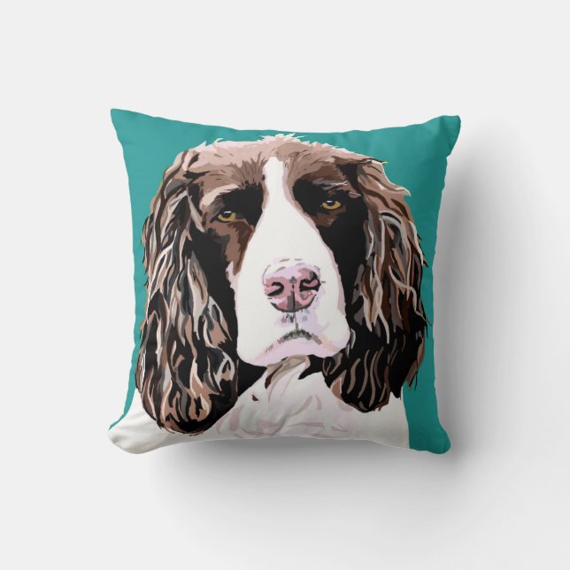 Springer Spaniel Cushion (Front)