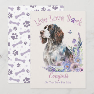 Springer Spaniel Dog Adoption, Gotcha Day Card