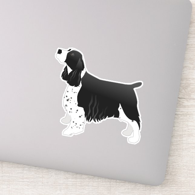 Springer Spaniel Dog Breed Side View Silhouette
