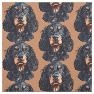 Springer Spaniel Dog Fun Animal Art Fabric