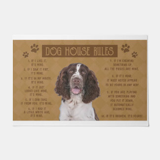 Springer Spaniel Dog House Rules, If It Broken Doormat