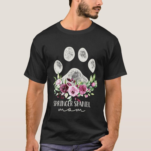 Springer Spaniel  Dog Mum T-Shirt (Front)