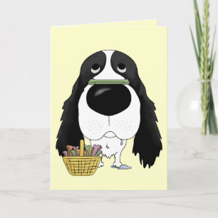 Springer Spaniel - Easter Bone Hunt, Anyone? Holiday Card