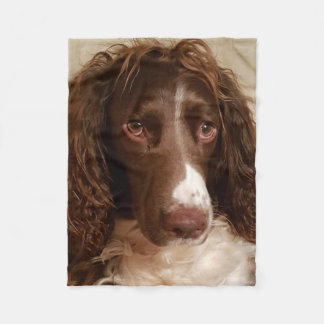 Springer spaniel fleece blanket