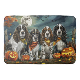 Springer Spaniel Halloween Spooky Bath Mat