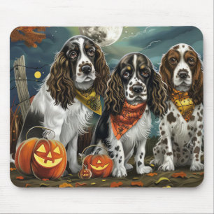 Springer Spaniel Halloween Spooky Mouse Mat