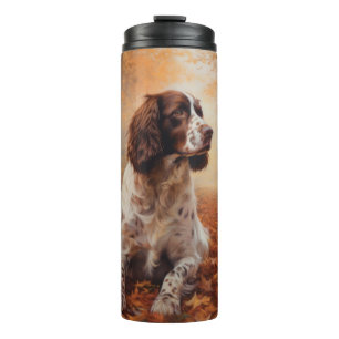 Springer Spaniel in Autumn Leaves Fall Inspire  Thermal Tumbler
