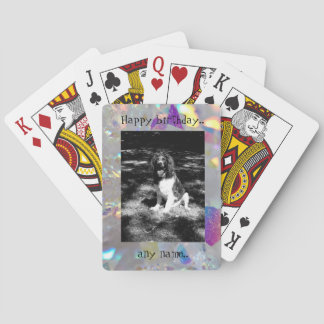 Springer spaniel playing cards. cards