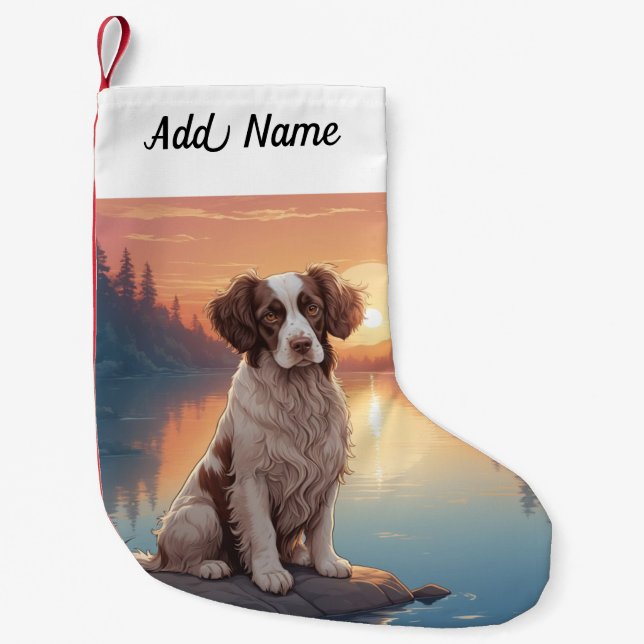 Springer Spaniel  Small Christmas Stocking (Front)