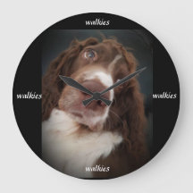 Springer spaniel wall clock