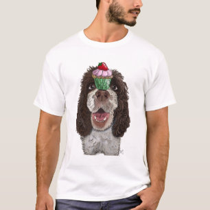 Springer Spaniel with Cupcake T-Shirt