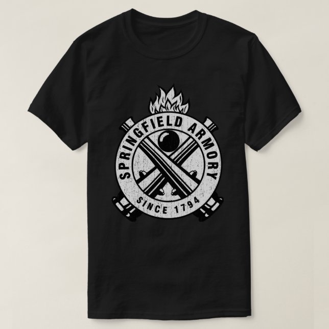 Springfield Armoury Firearms Sticker.png T-Shirt (Design Front)