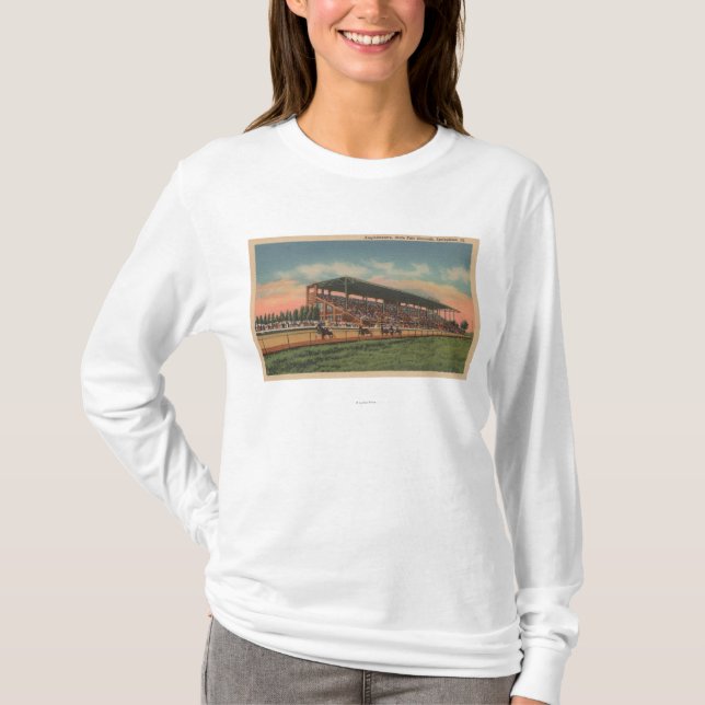 Springfield, IL - State Fair Grounds Horse T-Shirt (Front)
