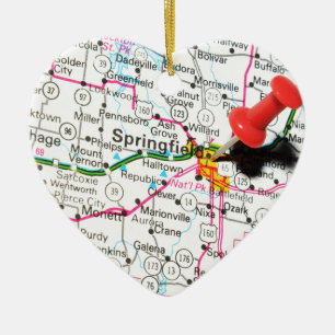 Springfield, Illinois Ceramic Tree Decoration