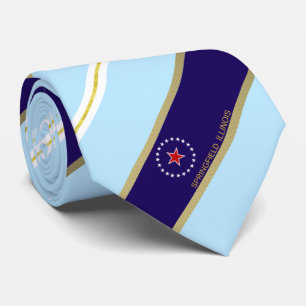 Springfield (Illinois) city flag Neck Tie