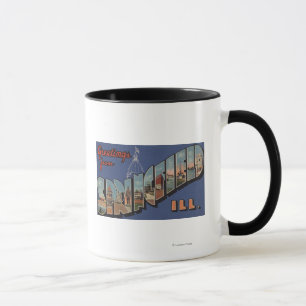Springfield, Illinois - Large Letter Scenes Mug