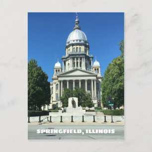 Springfield, Illinois State Capitol Building Postcard