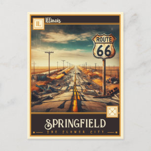 Springfield, Illinois Vintage Postcard