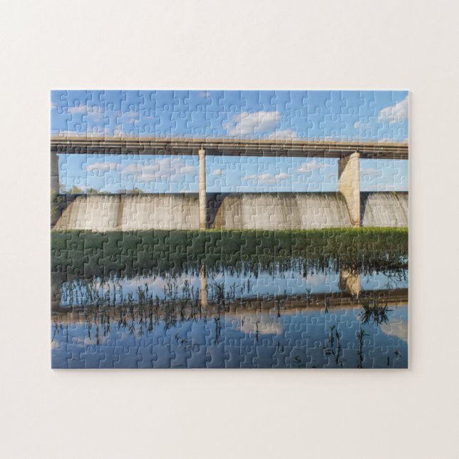 Springfield Lake Missouri Dam Jigsaw Puzzle (Horizontal)